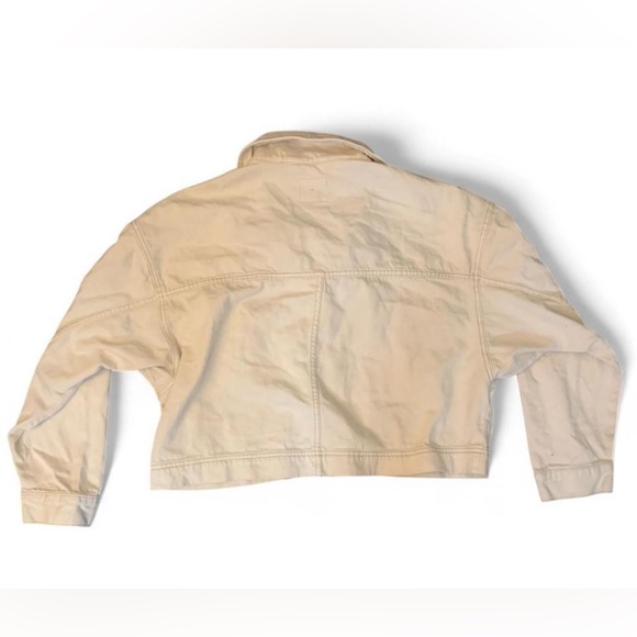 Abercrombie & Fitch Cream Jean Jacket - Picture 3 of 5